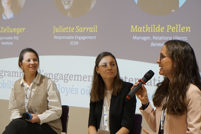 Panel Rencontres Benevity - Juliette Sarrail et Nina Zellweger