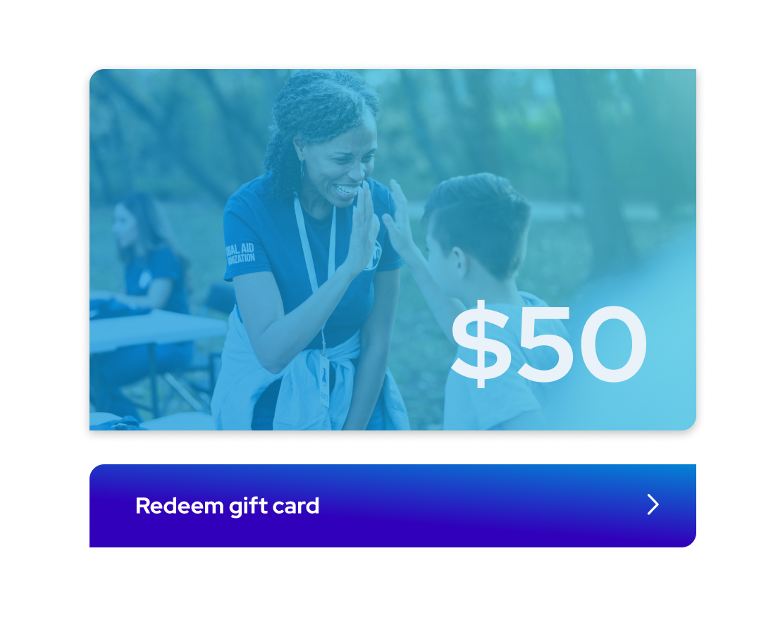 CI Portal — Redeem gift card