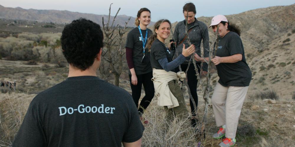 Volunteering in the desert